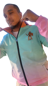 Omarhalie Dogs Virgin Island Jamaica Dance Floor Men’s windbreaker